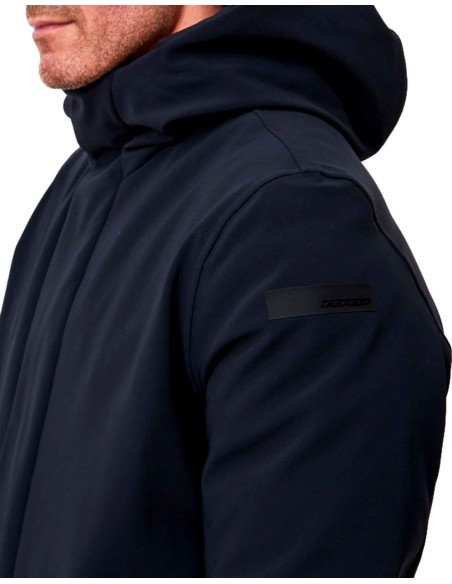 RRD Winter Eskimo parka hombre Azul Marino con Plumón de Pato 90/10 y Tejido SURFLEX®  detalle logo
