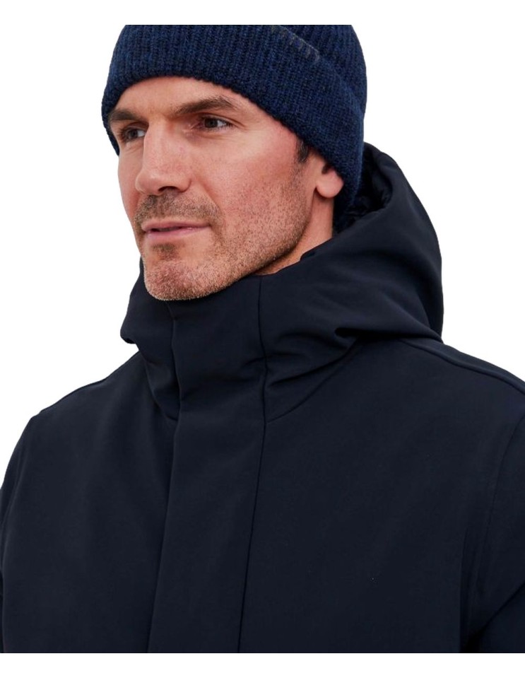 RRD Winter Eskimo parka hombre Azul Marino con Plumón de Pato 90/10 y Tejido SURFLEX®  detalle en cuello