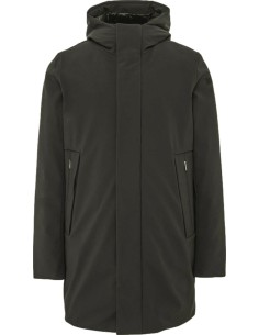 RRD Winter Eskimo parka hombre verde con Plumón de Pato 90/10 y Tejido SURFLEX® vista frontal