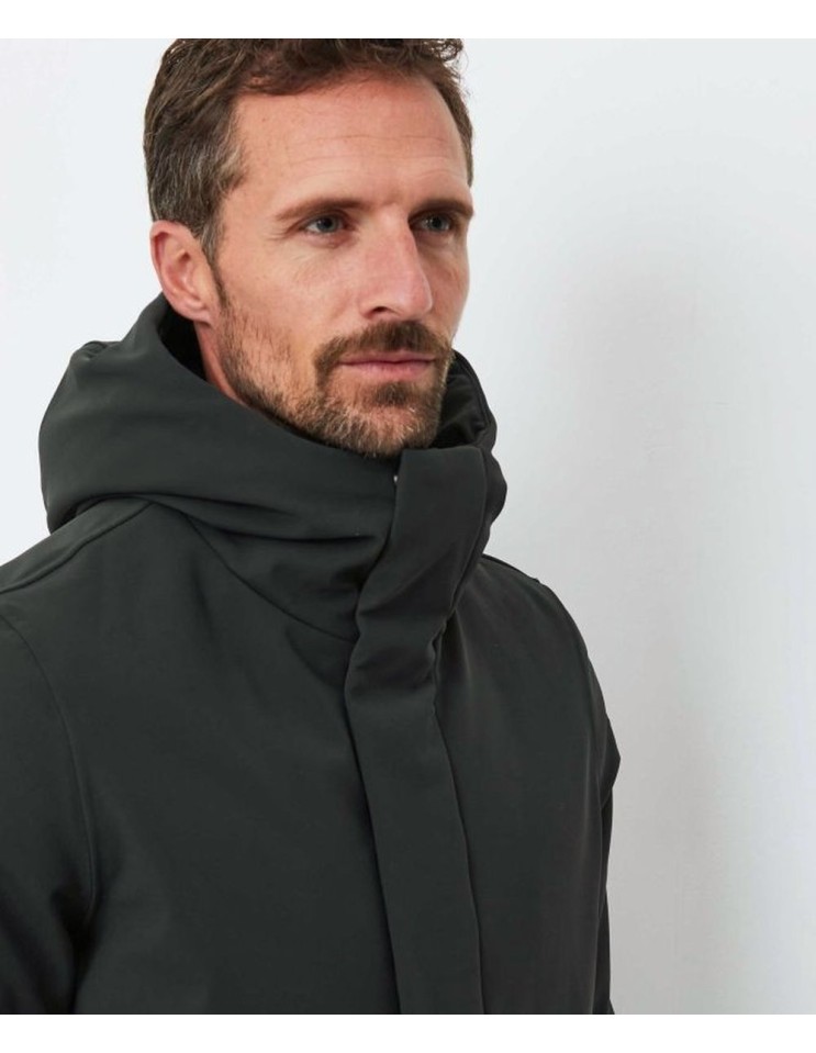 RRD Winter Eskimo parka hombre verde con Plumón de Pato 90/10 y Tejido SURFLEX® detalle cuello