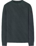 Jersey RRD Bouclé Round Knit verde de cuello redondo