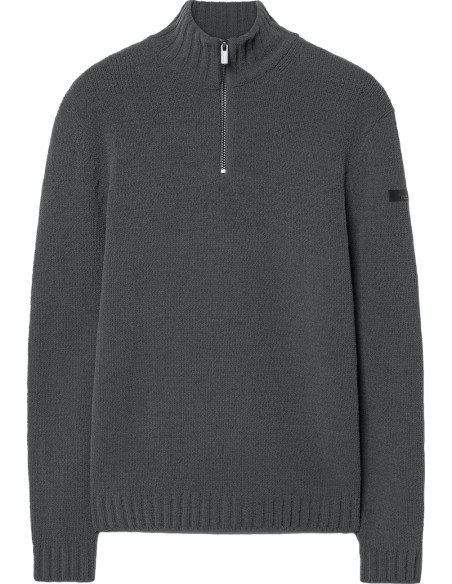 Jersey Cinematt RRD gris con media cremallera, vista frontal
