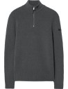 Jersey Cinematt RRD gris con media cremallera, vista frontal