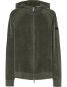 Sudadera con capucha de chenilla Velvet Techno Wash efecto delavé