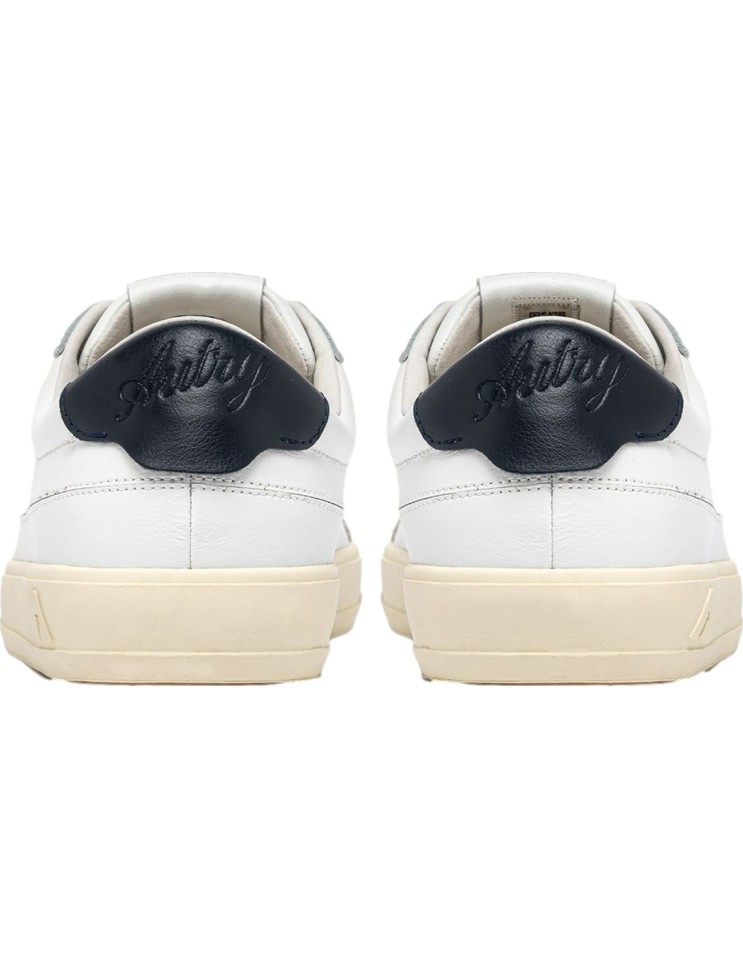 Autry sneakers hombre Windscape blanca talonera azul oscuro vista desde atrás taloneara