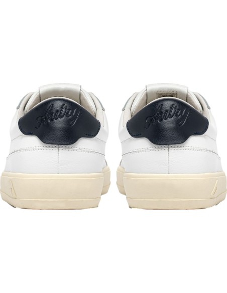 Autry sneakers hombre Windscape blanca talonera azul oscuro vista desde atrás taloneara