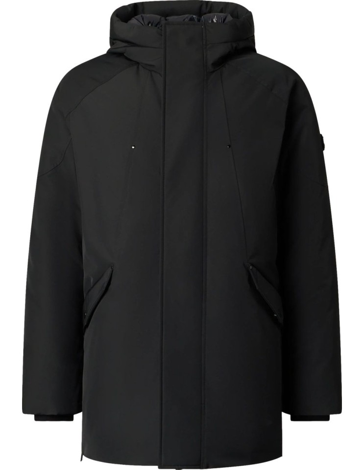 Chaqueta negra West-ED 3Q de plumas vista frontal
