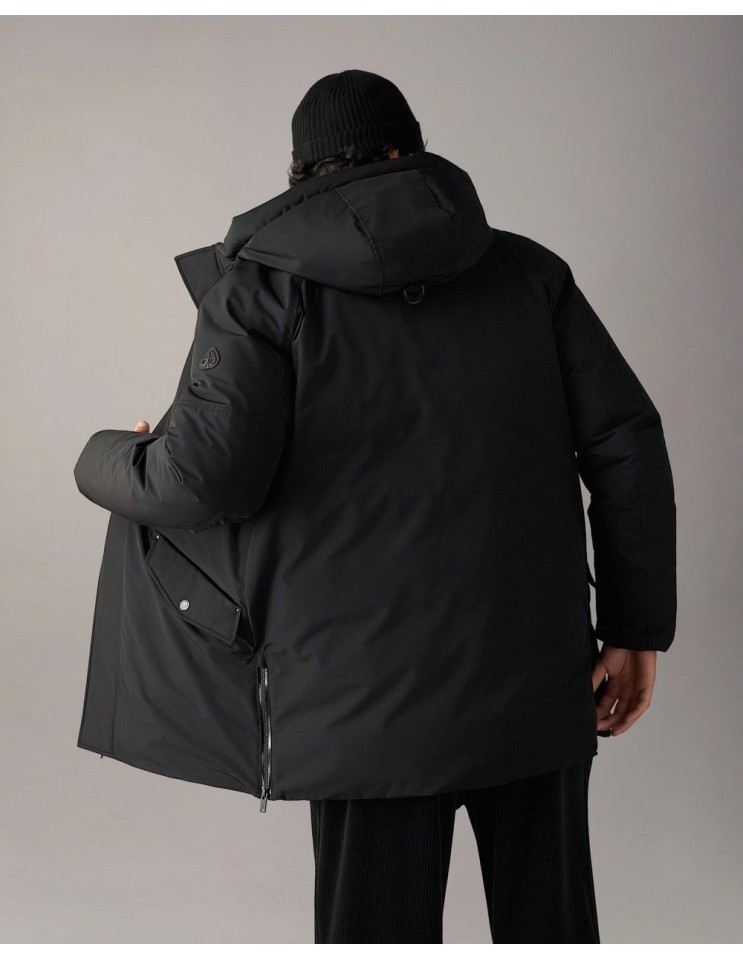Chaqueta negra West-ED 3Q de plumas vista espalda