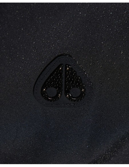 Chaqueta negra West-ED 3Q de plumas detalle logo con gotas de agua