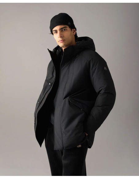 Chaqueta negra West-ED 3Q de plumas vista lateral abierta