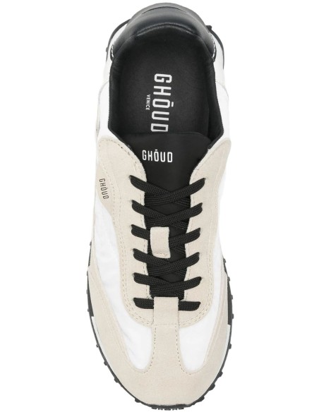 Ghōud SNEAKERS Rush M9 Blanco contrastes negros vista cenital