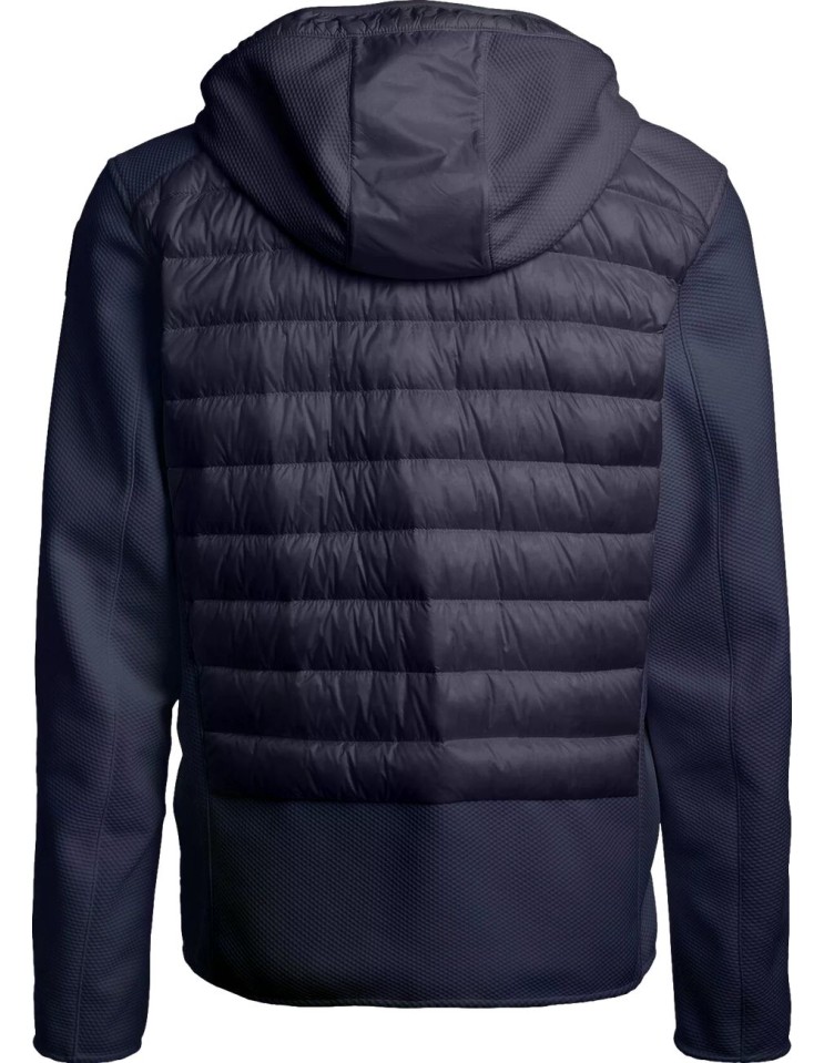 PARAJUMPERS Cazadora con capucha Nolan Hybrid navy vista espalda