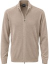 Cárdigan de hombre Favonio de Fedeli beige 140 VISTA FRONTAL