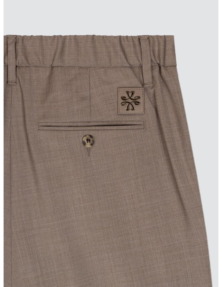 Pantalón Jacob Cohën Gray marrón lana invierno detalle parche trasero