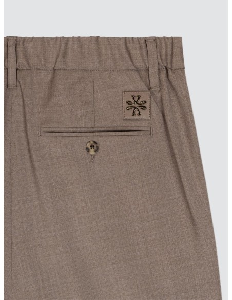 Pantalón Jacob Cohën Gray marrón lana invierno detalle parche trasero