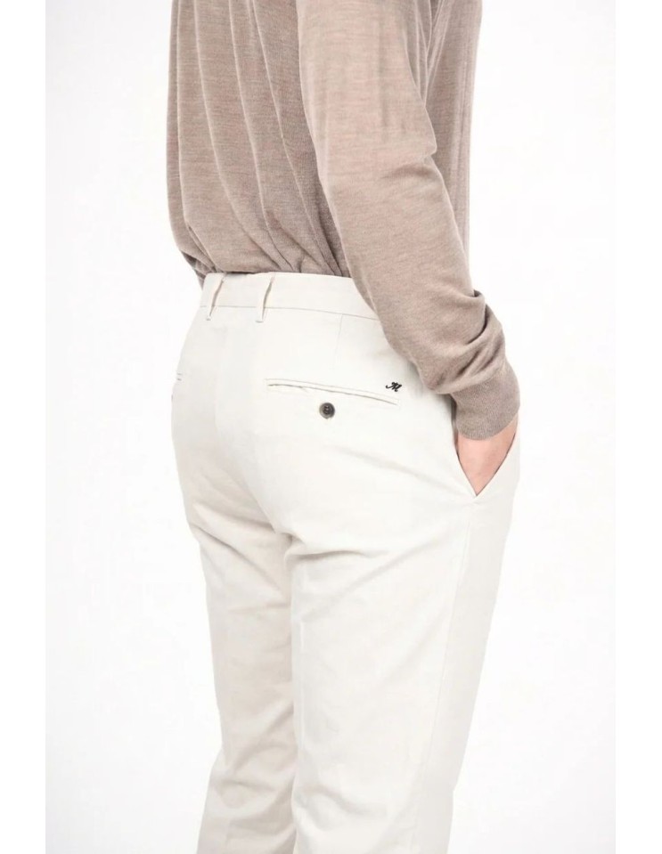 Chino Mason's New York Regular Fit sarga strech blanco | Ego Madrid