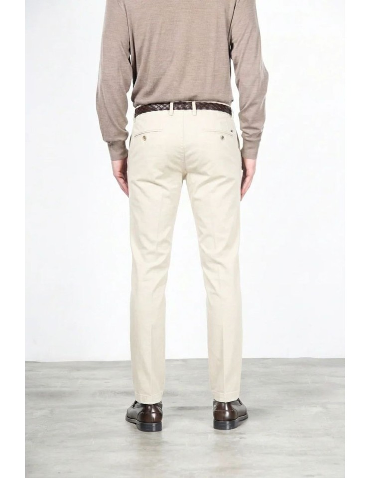 Chino Mason's New York Regular Fit sarga strech blanco | Ego Madrid