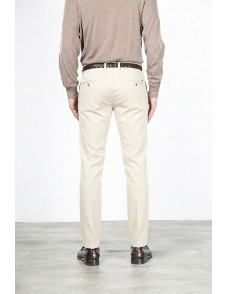Chino Mason's New York Regular Fit sarga strech blanco | Ego Madrid