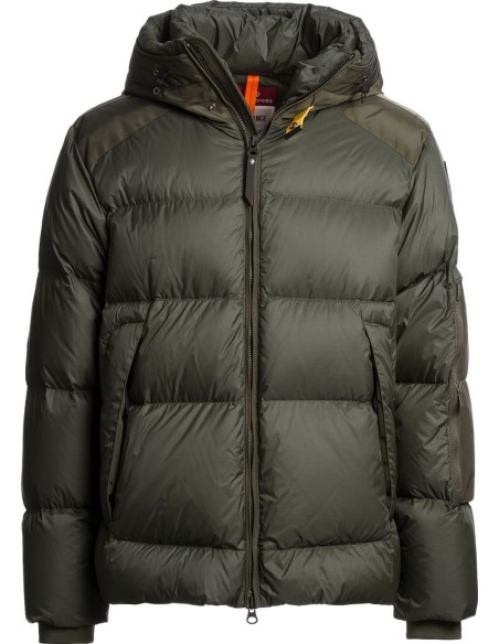 Parajumpers Tyrik verde – Chaqueta de plumón con capucha Endurance vista frontal