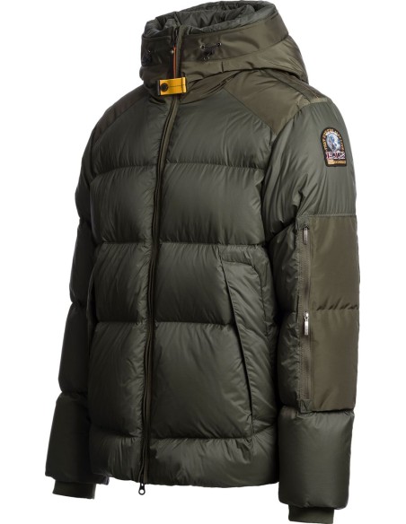 Parajumpers Tyrik verde – Chaqueta de plumón con capucha Endurance-vista lateral sin maniqui