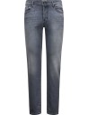 Jacob Cohën Jeans Bard gris etiqueta tartán azul, vista frontal