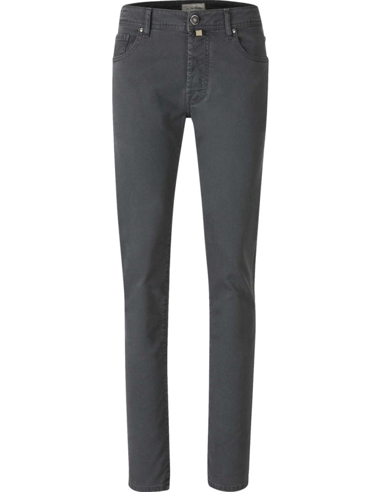 Jacob Cohën Vaquero Bard gabardina algodón elástica gris vista frontal
