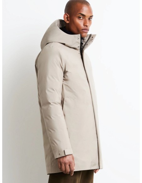 Sing Floating Parka Jkt - parka hombre plumas impermeable beige vista lateral