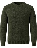 Jersey verde cuello redondo de punto estructurado modelo Luz – Saint James