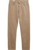 Incotex Pantalón cinco bolsillos regular fit de algodón y cachemir – Beige medio | Slowear