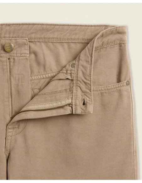 Pantalón Incotex beige detalle cierre cremallera