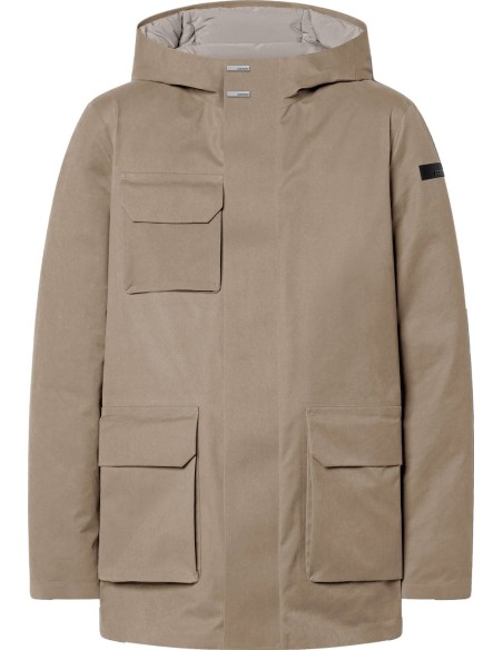 Field jacket beige con capucha Hut Floating Field de plumón – RRD vista frontal