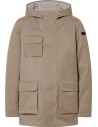 Field jacket beige con capucha Hut Floating Field de plumón – RRD vista frontal