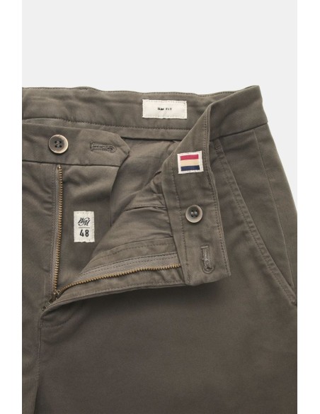 Pantalón chino New York gris en gabardina strech - Mason's