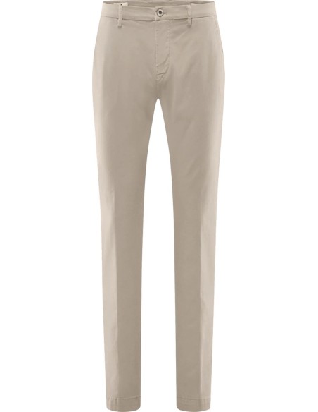 Pantalón chino New York gris claro en gabardina strech - Mason's vista frontal