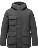 Field jacket gris con capucha Hut Floating Field de plumón – RRD