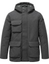 jacket gris con capucha Hut Floating Field de plumón – RRD vista espalda