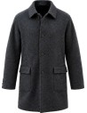 On the Bund abrigo gris lana cashmere gris vista frontal