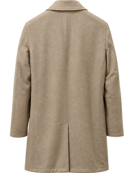 Abrigo Onthebund reversible beige vista espalda cashmere