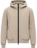Fradi soft shell Beige con capucha e interior aterciopelado
