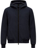 Fradi soft shell Azul con capucha e interior aterciopelado