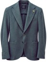Chaqueta 100% Cashmere - Tombolini Dream azul verdoso vista frontal