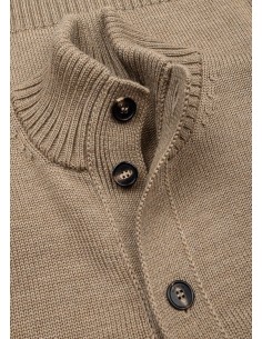 Zanone - Slowear cardigan Chioto en lana color arena 2