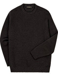 Zanone  - Slowear jersey giro cuello redondo marrón vista frontal