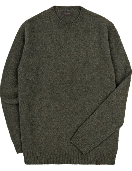 Zanone  - Slowear jersey cuello redondo en bouclé de lana y poliamida  visa frontal