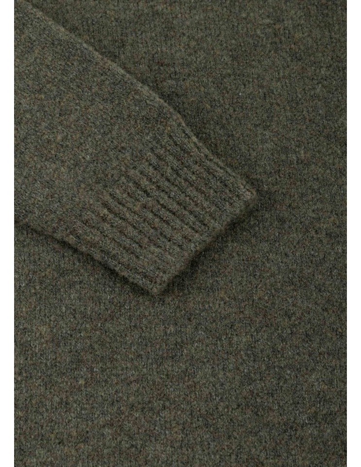 Zanone  - Slowear jersey cuello redondo en bouclé de lana detalle puño