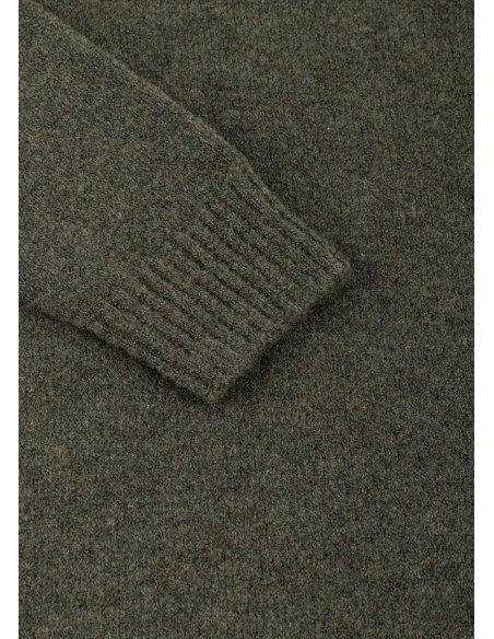 Zanone  - Slowear jersey cuello redondo en bouclé de lana detalle puño
