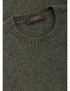 Zanone  - Slowear jersey cuello redondo en bouclé de lana y poliamida  visa frontal 2