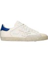 Premiata Steven Pure Edición contraste talonera azul vista lateral