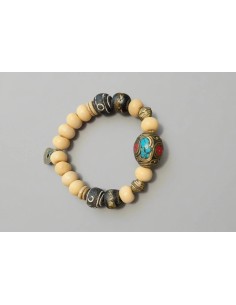 pulsera-hombre-cuentas-beige-abalorio-multicolor
