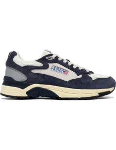 AUTRY zapatillas Hyperway en malla de nailon y piel azul y blanco